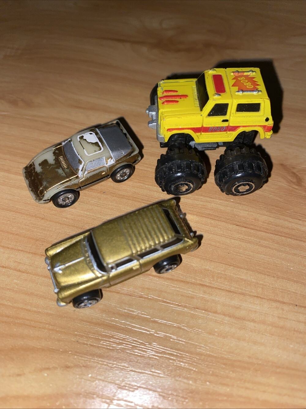 Micro Machines 1996 Chevrolet Nomad Gold Original Galoob BOBO Truck Lot Of 3